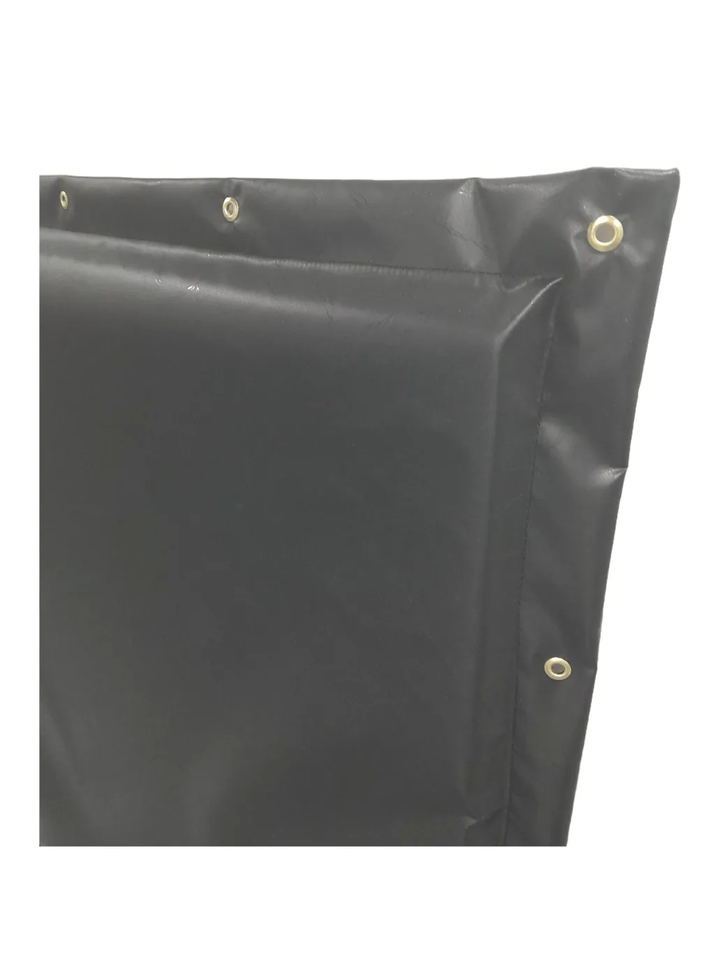 Padded protective panel designed for horses with reinforced edges and eyelets along the top and side.
