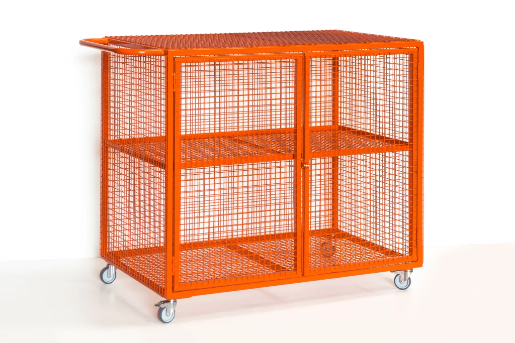 Mesh Lockable Storage Trolley (Small)