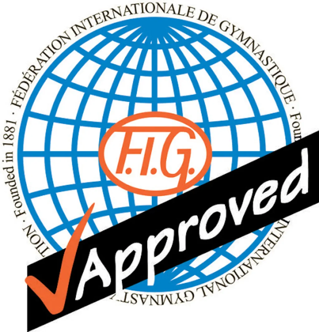 Blue globe grid with orange F.I.G. at center and black diagonal banner reading Approved.