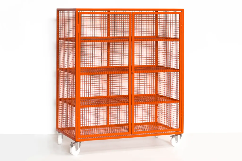 Mesh Lockable Storage Trolley (Large)
