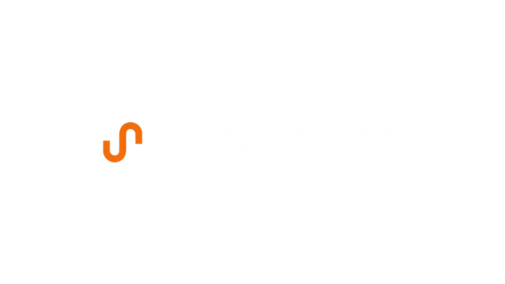 White "johnson reed" text with an orange stylized logo to the left on a black background.